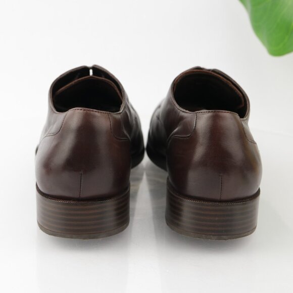 Cole Haan Mens Henry GrandOS Oxfords Size 11 M Brown Leather Cap Toe Dress Shoes main image 9
